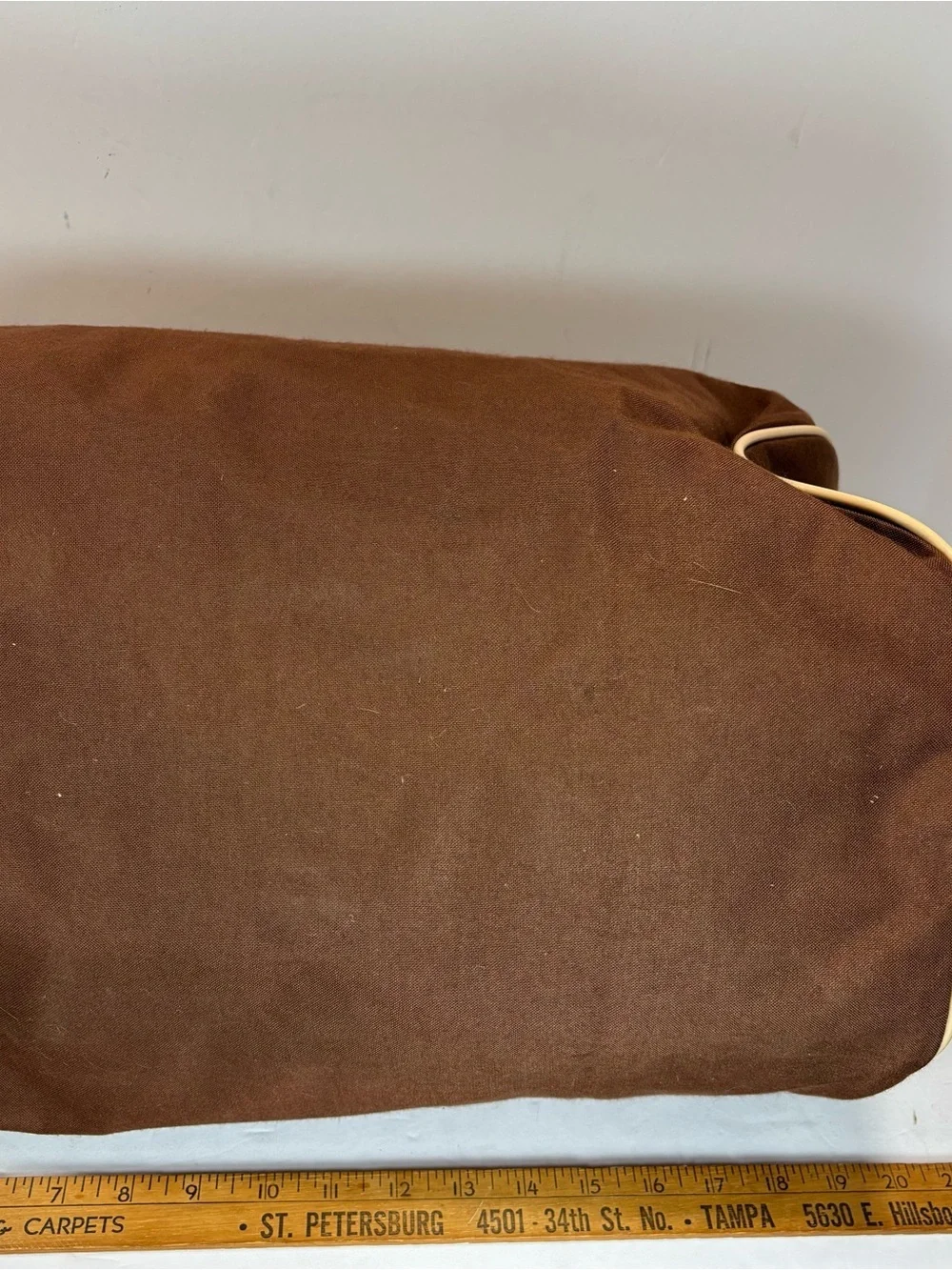 Vintage LEACH Racquetball Bag Racquet Racket Ball Brown Canvas Duffle 1970’s